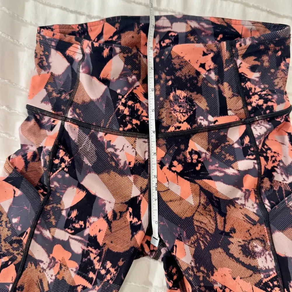 Lululemon Fast & Free 7/8 Tight II Nulux High Rise Printed Running Legging Sz 6 - Picture 7 of 13